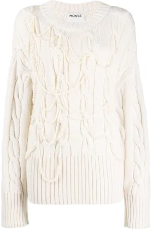 MONSE Pullover mit Zopfmuster