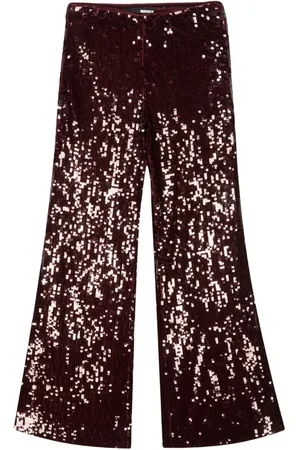 ROTATE Taillenhose mit Pailletten