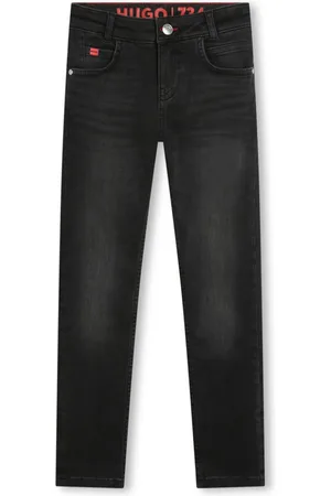 HUGO BOSS Halbhohe Straight-Leg-Jeans