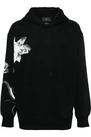 Y-3 Hoodie mit Blumen-Print