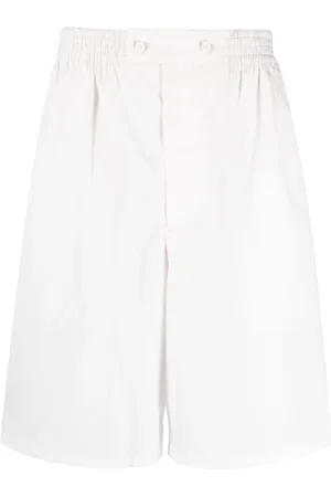Prada Popeline-Shorts mit emailliertem Triangle-Patch