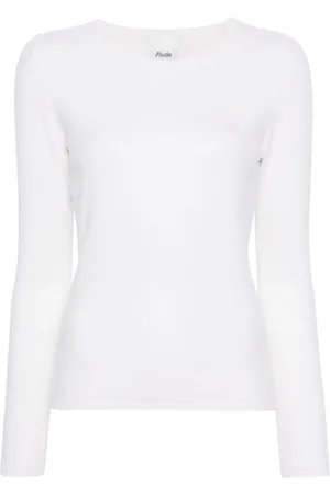 Allude Kaschmirpullover mit rundem Ausschnitt