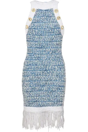 Balmain Minikleid mit Fransen