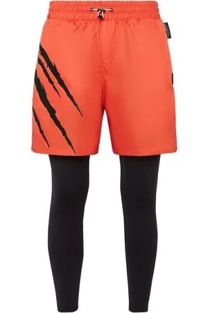 Philipp Plein Jogginghose im Layering-Look mit Print
