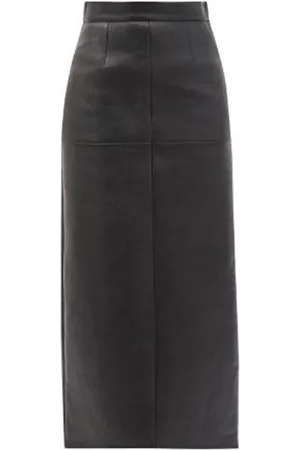 Miu Miu Panelled leather midi skirt