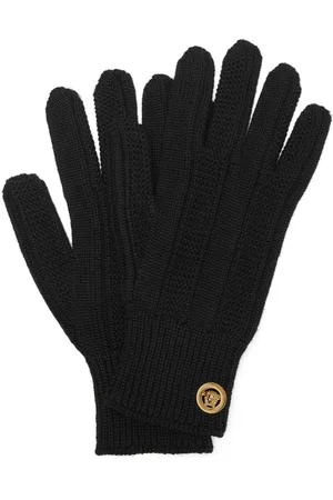 VERSACE Gerippte Strickhandschuhe mit Medusa-Schild