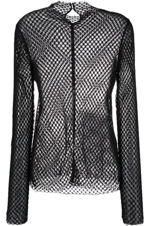 Totême Transparentes Top mit Diamantspitze