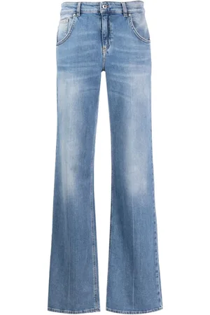 BLUMARINE Halbhohe Schlagjeans