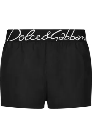 Dolce & Gabbana Badeshorts mit Logo-Bund
