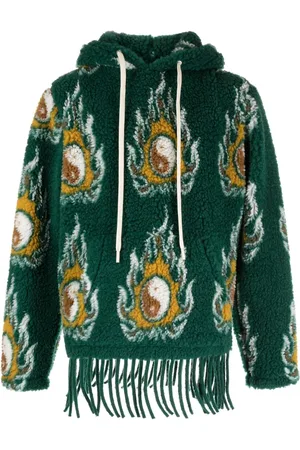 JORDAN LUCA Cosmo Kordelzug-Hoodie mit Jacquardmuster