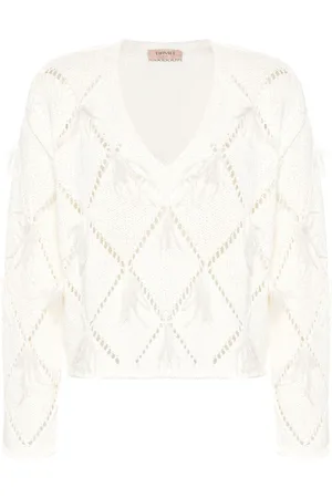 Twin-Set Pullover mit Rautenmuster
