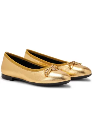 VERSACE Ballerinas im Metallic-Look