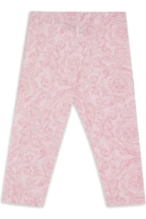VERSACE Jersey-Leggings mit Barocco-Print