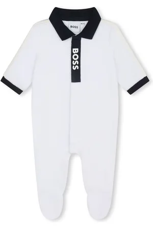 HUGO BOSS Pyjama aus Samt mit Logo-Print