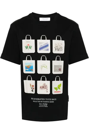 Marine Serre T-Shirt aus Bio-Baumwolle