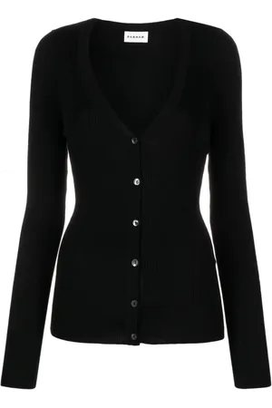 P.A.R.O.S.H. Gerippter Cardigan mit V-Ausschnitt