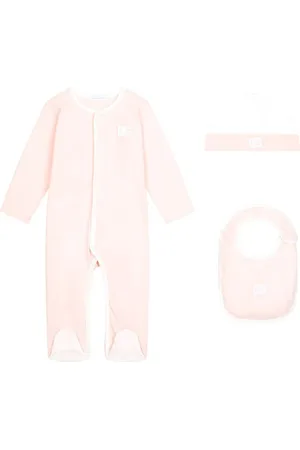 Dolce & Gabbana Dreiteiliges Strampler-Set mit Logo