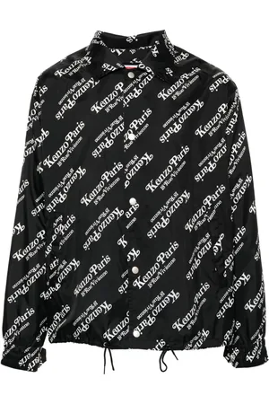 Kenzo Kapuzen-Windbreaker mit Logo-Print