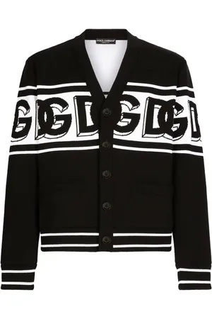 Dolce & Gabbana Intarsien-Cardigan mit V-Ausschnitt