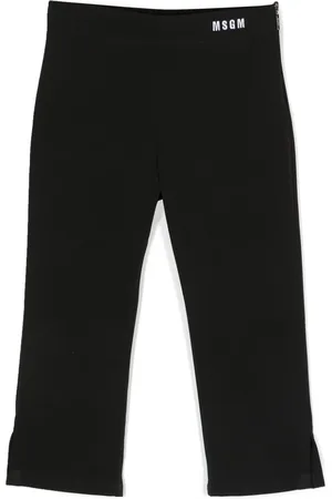 Msgm Gerade Hose mit Logo-Stickerei