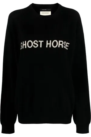Frenckenberger Intarsien-Pullover mit Slogan