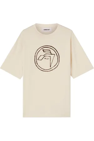 AMBUSH T-Shirt aus Bio-Baumwolle mit Emblem-Print