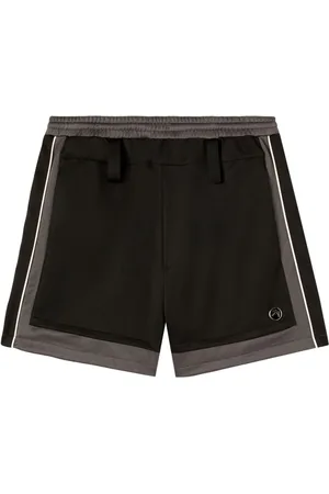 AMBUSH Gestreifte Joggingshorts mit Logo-Applikation
