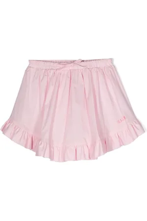 Msgm Geraffter Rock mit Rüschendetail