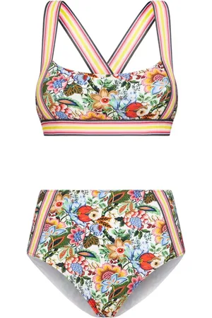 Etro Bikini mit Bouquet-Print