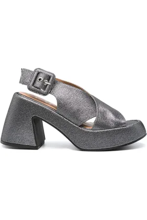 Ganni Sandalen im Glitzer-Look 95mm