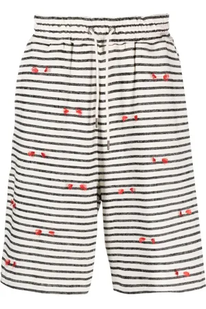 HENRIK VIBSKOV Gestreifte Fringy Shorts