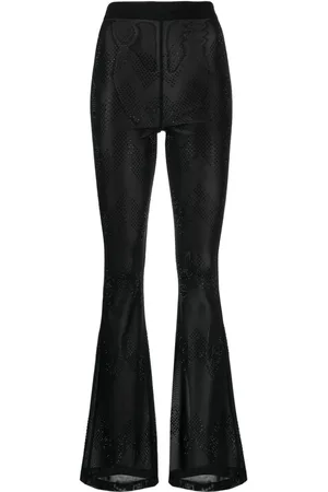 Cynthia Rowley Amelia Mesh-Hose mit Kristallen