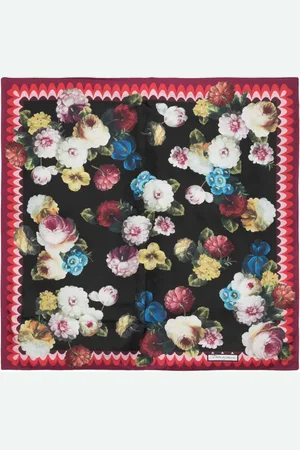Dolce & Gabbana Seidenschal mit Blumen-Print