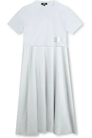 DKNY Kleid im Layering-Look mit Logo-Print