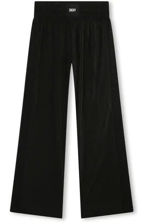 DKNY Faltenhose mit Logo-Applikation