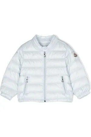 Moncler Gefütterte Jacke mit Logo-Applikation