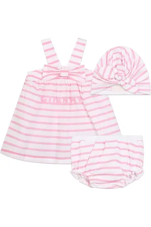 Givenchy Dreiteiliges gestreiftes Kleid-Set