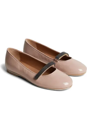 Brunello Cucinelli Ballerinas mit mandelförmiger Kappe