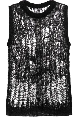 Rick Owens Top in Distressed-Optik