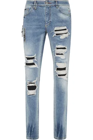 Philipp Plein Jeans in Distressed-Optik
