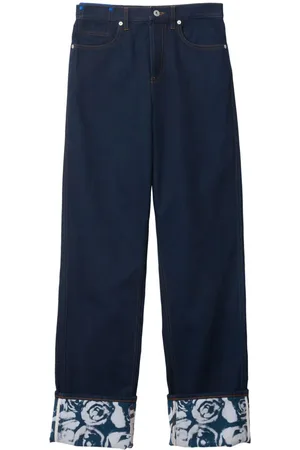 Burberry Straight-Leg-Jeans mit Logo-Patch