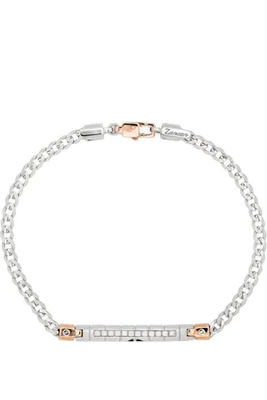Zancan 18kt Weißgoldarmband mit Diamanten