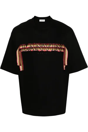Lanvin T-Shirt mit Curb-Schnürsenkeldetail