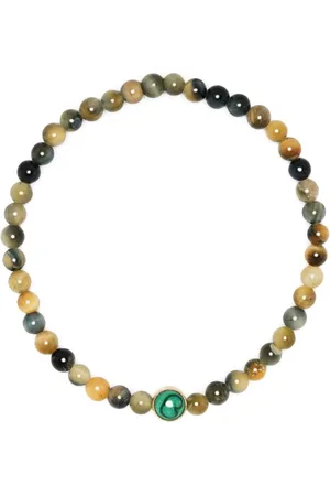 LUIS MORAIS 14kt Gelbgoldarmband mit Mondstein
