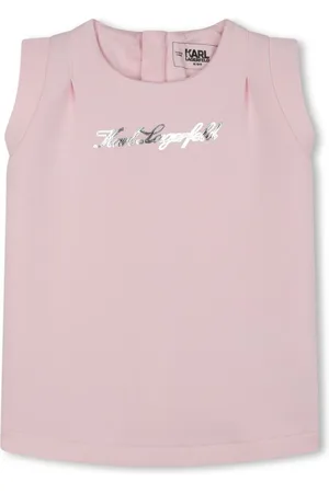 Karl Lagerfeld Ärmelloses Kleid mit Logo-Print