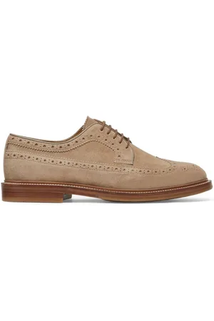 Brunello Cucinelli Lederschuhe mit Ziernaht