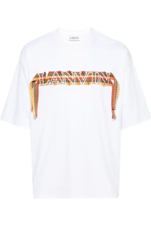 Lanvin T-Shirt mit Curb-Stickerei