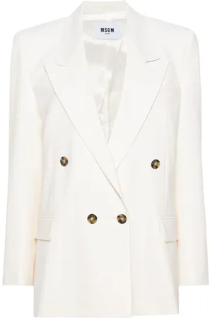 Msgm Doppelreihiger Blazer mit steigendem Revers