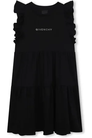 Givenchy Gestuftes Kleid mit Strass-Logo