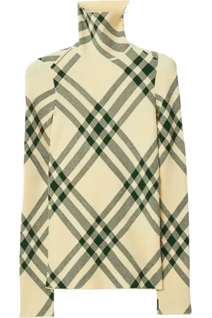 Burberry Karierte Jacke mit Stehkragen